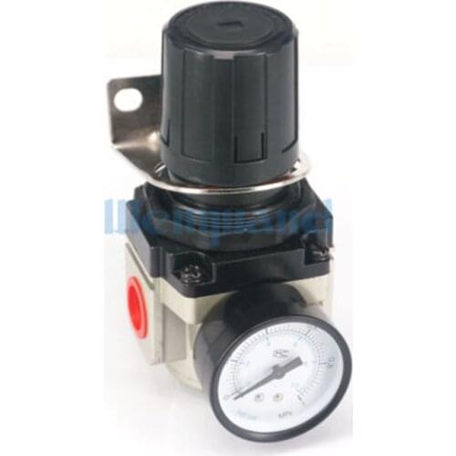 AR4000-04 Air Control Compressor Pressure Relief Regulating Regulator G1/2" With Gauge And Bracket