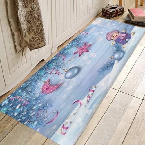 Christmas Rug 3D RUG Hallway Carpets and Rugs for Bedroom Living Room Carpet Kitchen Bathroom Anti-Slip Floor Mats 3D Mat