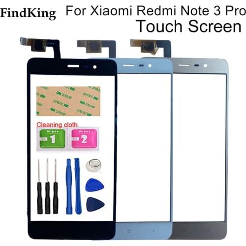 5.5'' Touch Screen For Xiaomi Redmi Note 3 Pro Touch Screen Panel Digitizer Front Glass Sensor Tools Adhesive