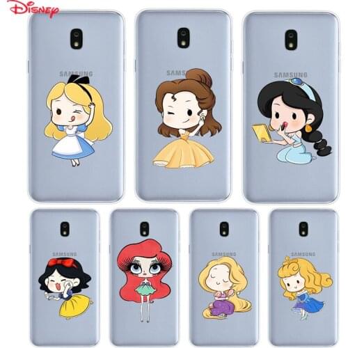 Silicone Cover Disney Cartoon Princess For Samsung Galaxy J8 J7 Duo J6 J5 Prime J4 Plus J3 J2 Core 2018 2017 Phone Case
