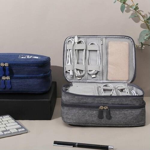 Portable Digital Storage Bags Digital USB Gadget Organizer Charger Wires Cosmetic Zipper Storage Waterproof Organizer Case