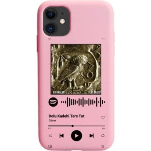 Light Pink Phone Case Spotify Barcode use as Coded Design Personalized Phone Cases & gift