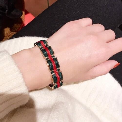 Top New Punk Striped Leather Bracelets For Women Mens Charms PU Bracelets & Bangles Rose Gold Metal Button Party Jewelry Gifts