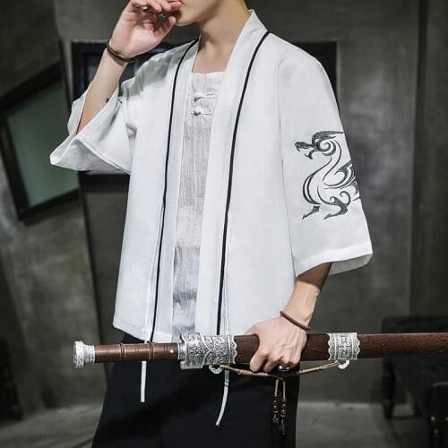 Traditional Chinese Clothing For Men Oriental Male Bomber Jacket Kung Fu Clothes Wushu Clothing Chinese Linen Shirts Men 10612