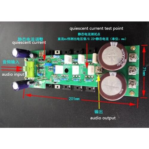 IRFP260 Field effect transistor 3 parallel HIFI 300W high power mono amplifier board