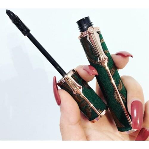 Hojo Natural Curling Mascara Waterproof Not Blooming Long Curling Makeup Sense of Fiber Antiperspirant Mascara Eye Makeup