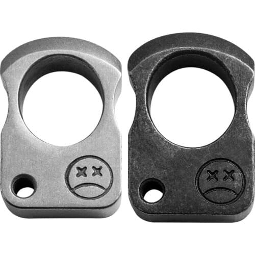 U2JB Alloy Steel Rustproof EDC Outdoor Survival Tool Portable Multifunctional Women Self Protection Knuckles Ring Pendant Window