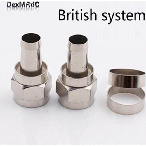 10pcs 75-5 F male digital cable TV coax plug connector with copper ring for Set-Top Box