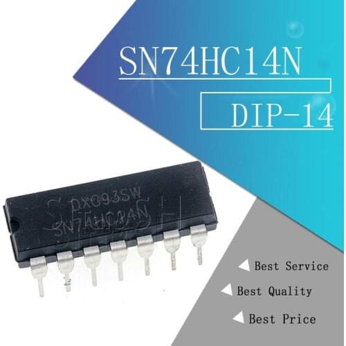 10PCS SN74HC14N DIP-14 SN74HC14 DIP 74HC14N DIP14 74HC14 new and original IC