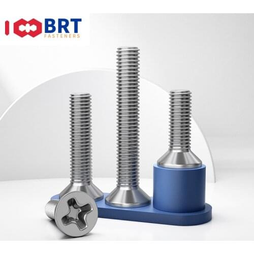 M1 M1.2 M1.4 M1.6 Stainless Steel 304 Phillips Flat Countersunk Head Micro Machine Cycling Screw GB819