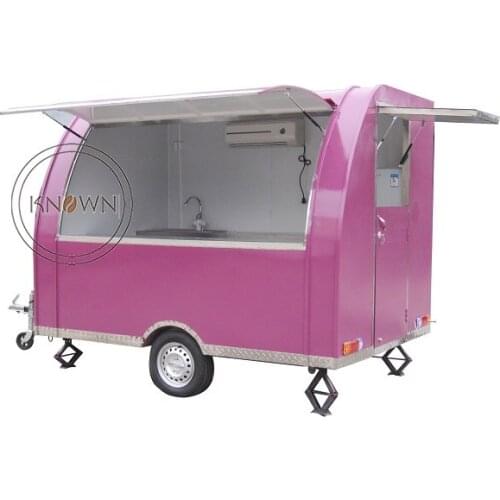 2.9M Hot Sale Commercial Street Mobile Food Cart Customized Ice Cream Vending Cart Trailer for Sale