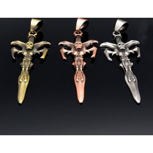 2020 New Fashion Punk Jewelry 304 Stainless Steel Cross necklace pendant for men 1PCS