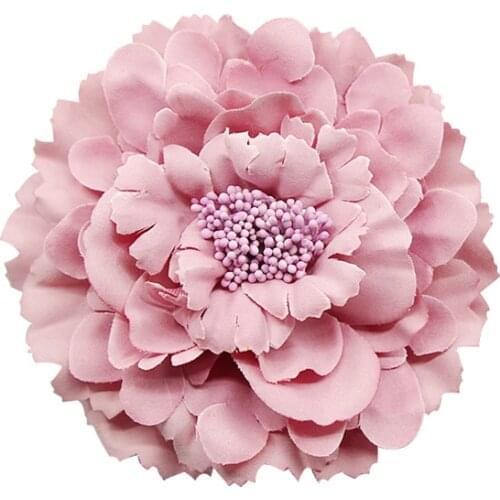 2020 Trendy Fabric Blooming peony Flower Corsage Brooch woman Hair Decorations & Brooch wedding party Hair Clip Bridal Wedding