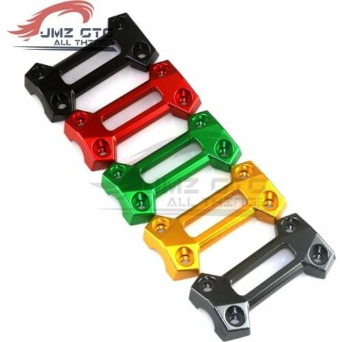 Motorcycle Accessories Handlebar Risers Top Handle Bar Fat Bar Riser Mount Clamp Top Cover For Kawasaki Z800 2013-2016