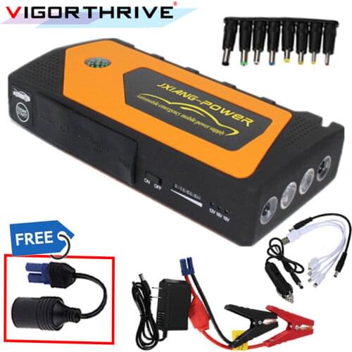 Car Jump Starter Multi-Function For Car Battery Booster Output 12V Emergency Starting Device Power Bank Car Charger Portable