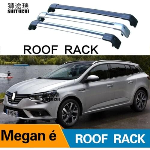 2Pcs Roof bars For RENAULT Megane (Mk. IV), 5-dr Estate, 2016- Aluminum Alloy Side Bars Cross Rails Roof Rack Luggage CUV SUV