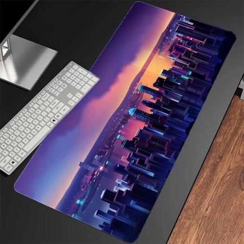 Large Mouse Pad City View Mini Pc Notebook Computer Rubber Desk Mat Xxl One Piece Carpet Non-slip Gaming Accessories Mousepad Xl