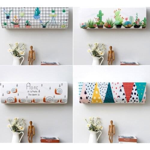 Air Conditioning Cover Indoor Hanging Air Conditioner Protective Case Home Waterproof Decorative Anti-Dust Cleaning Cover 1PC