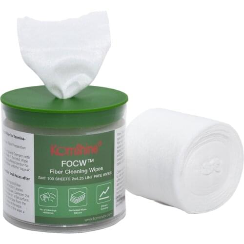 2020 Newest Komshine FOCW Optical Fiber Cleaning Wipes Clean Time over 600 Times Cheap Cleaner