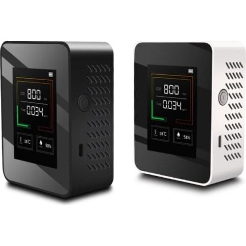 CO2 Meter Air Quality Monitor Carbon Dioxide Sensor CO2 TVOC HCHO AQI Detector Detection Of Carbon Dioxide Concentration