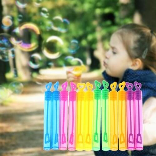 Children Like blowing bubbles 12pcs Heart Soap Bubble Bottles Toys Children Kids Outdoor Home Decor Toy