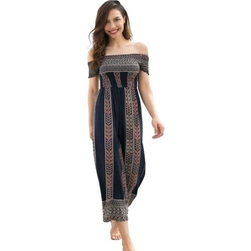 EACHIN Women's Jumpsuits With Print
