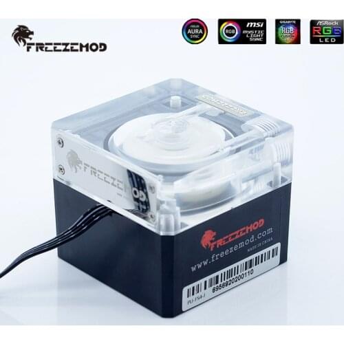 FREEZEMOD PC Water Cooling Mute Silent Pump PWM INtelligent Temperature Regulation Flow 800L / H, PU-FS4M-J