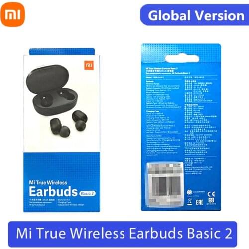 Global Version Xiaomi Redmi Airdots 2 Auto Connect Mi True Wireless Earbuds Basic 2 Wireless Bluetooth 5.0 Game Earphone Mode HD