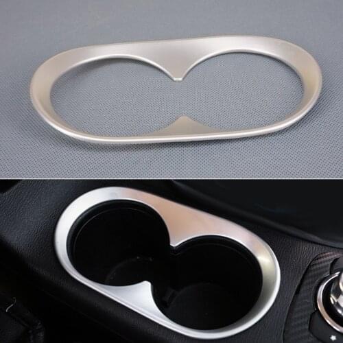 Chrome Center Console Cup Holder Cover Trim Garnish Fit For Mazda 3 Axela 2014 2015 2016