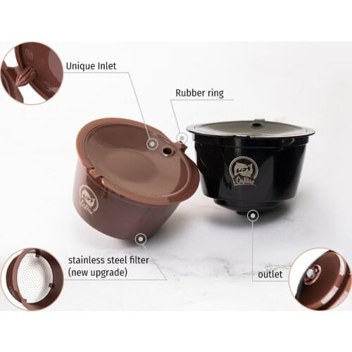 ICafilasUpgrade Version & Normal Nescafe Coffee Filters Capsulas Dolce Gusto Capsule Reusable cafeteira For Dolci Machine