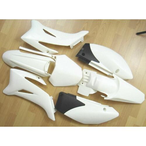 White Plastics Fender Fairing Kit For Yamaha TTR 110 110cc Atomik Dirt Bike Off Road