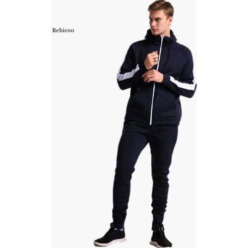 Fashion Tracksuit Men Spring Autumn Sweat Suits Hoodies Sweatpants 2 Piece Set Mens Casual Clothing Long Sleeve Jogger Sets