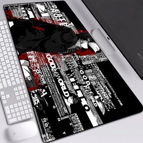 MRGBEST Anime Death Note Mouse Pads XL/XXL Print Large Size 900x400mm Desktop Play Mats Non-slip Rubber Table Pad for Gaming