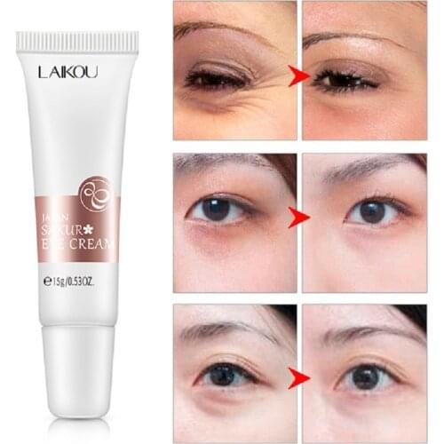 LAIKOU Sakura Eye Cream Anti-Wrinkle Effectively Removes Eye Bags Dark Circle Under Eyes Lifting Firming Whitening Eye Skin Care