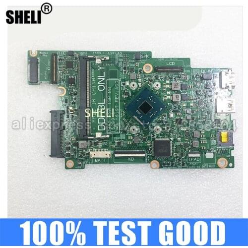 SHELI for DELL Inspiron 11 (3168) Laptop Motherboard W/ N3710 CPU CN-0J71V9 0J71V9 J71V9 DDR3L Test Ok DDR3 Intel Integrated