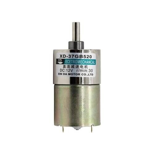 10w miniature brushed DC motor 12V low-speed motor 24V speed-regulating motor slow-speed gear reducer motor