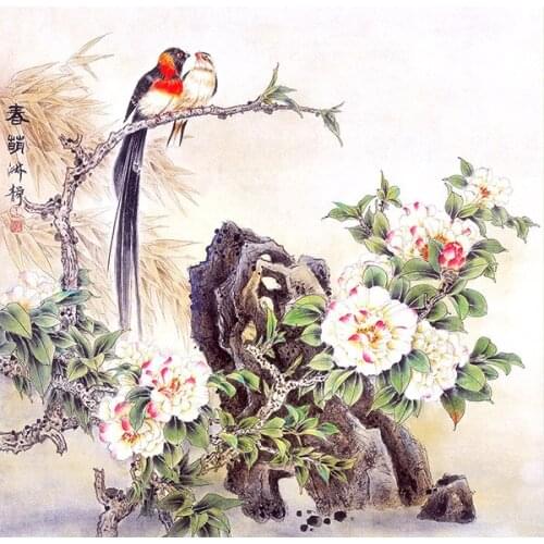 Cross stitch kits Embroidery needlework sets 11CT 14CT Chinese Style A Pair Of Birds 14CT 16CT 18CT 22CT 25CT 28CT