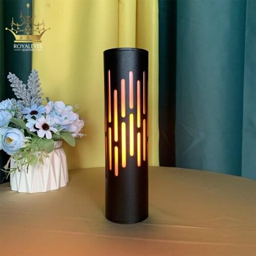 New LED Rechargeable Bar Table Lamp Hotel Bedside Restaurant Table Lamp Atmosphere Night Light For Living Room Table Flame Lamp