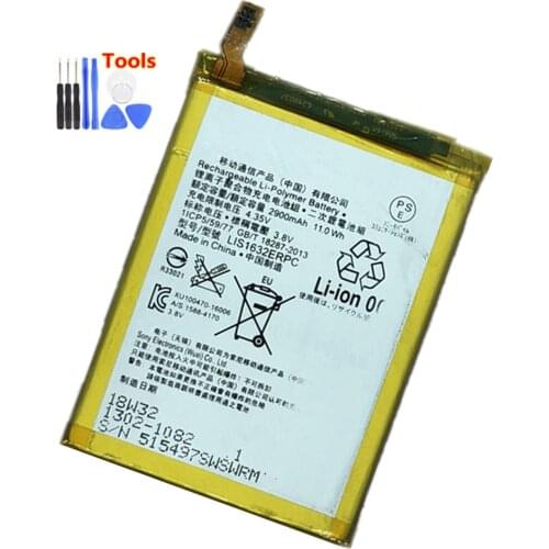 New 2900mAh LIS1632ERPC Replacement Battery For Sony Xperia XZ Dual Sim F8332 XZs F8331 LIS1632ERPC Batteries + Free Tools