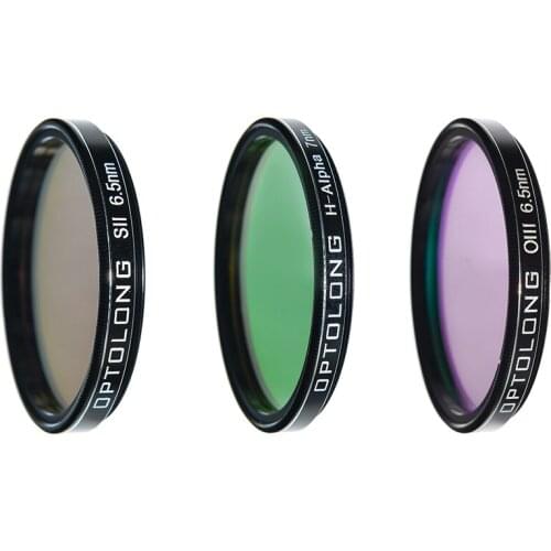 OPTOLONG 1.25" Filter H-Alpha 7nm SII 6.5nm OIII 6.5nm Narrow Band SHO Filter Set for Deep Sky Imaging astrophotography