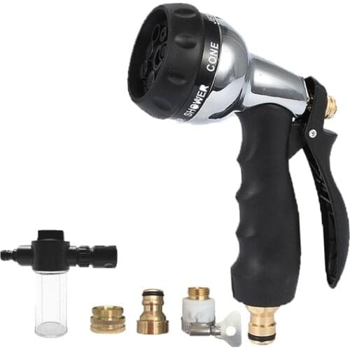 New Garden Water Gun Hose Nozzle Multifunctional Watering Irrigation Spray Car Wash Cleaning Tool Pet Bath Watergun Dropshipping