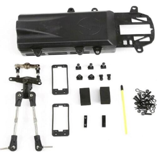 Plastic Battery Equipment Box and Steering Symmetric Rod for 1/5 HPI ROVAN ROFUN KM BAJA 5B SS Rc Car Parts