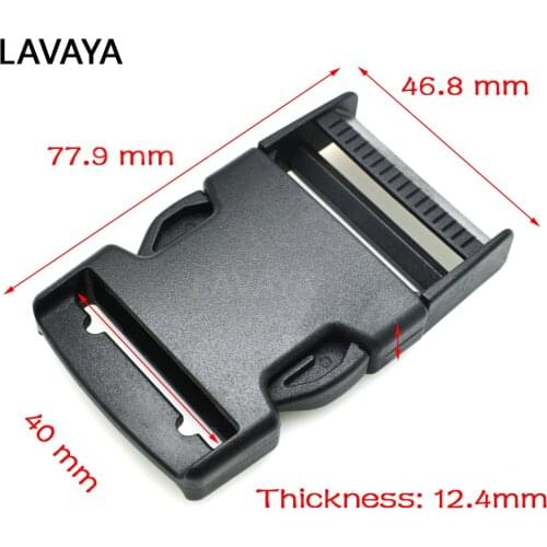 1pcs/pack 1-1/2"(40mm) Webbing Side Release Buckle Plastic for Backpack Straps Black