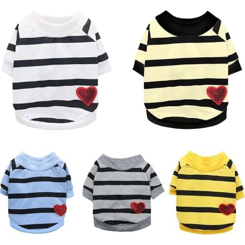 Dog Shirt Clothing Clothes Pet Soft Cotton Pullover Puppy Dog Dog Hoodies Pet Outfit Autumn Winter Warm for Small Medium Dog