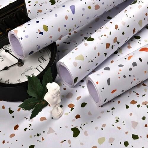 Terrazzo Peel and Stick Wallpaper Vinyl Self Adhesive Kids Bedroom Deco Kitchen Cabinet Contact Paper Wallpapers For Living Room
