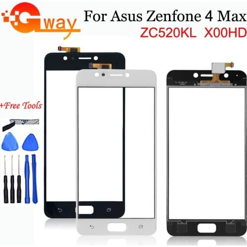 5.2'' Touch For Asus Zenfone 4 Max ZC520KL X00HD Touch Screen Sensor Digitizer Front Glass Lens Without LCD Replacement + Tools