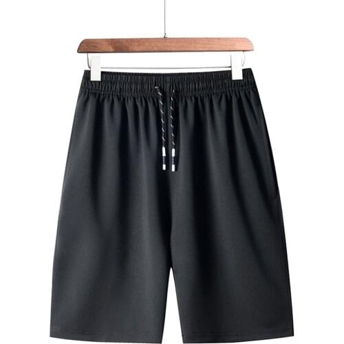 Men Vogue Breathable Sports Shorts Summer Elastic Draw String Cycling Boardshorts Sportswear Basic Knee Length Boardshorts Pants