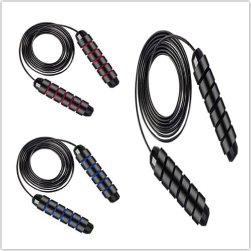 Jump Rope Tangle-Free Rapid Speed Jumping Rope Cable with Ball Bearings Steel Skipping Rope Gym Fitness Home Exercise 2021