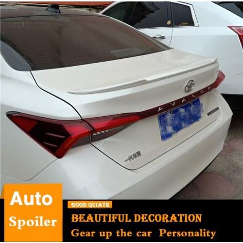 For Toyota Avalon Spoiler 2019 2020 2021 Avalon High Quality ABS Material Car Rear Wing Primer Color Trunk Wing Lid Rear Spoiler
