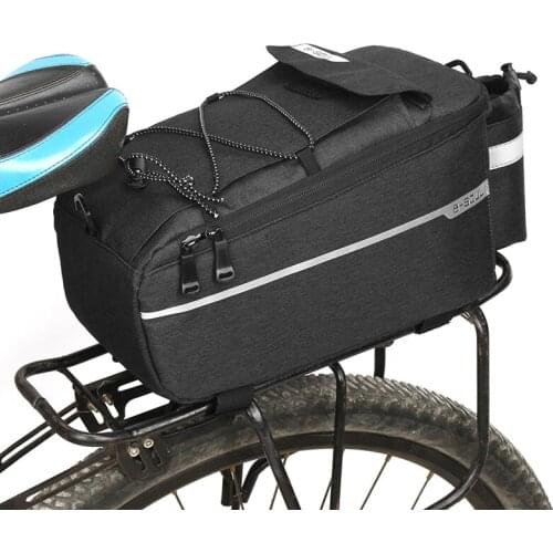 Bicycle Carrier Bag Bike Cycling Insulated Trunk Cooler Bag Pannier Storage Luggage Carrier Basket Reflective MTB Rear Rack Bag
